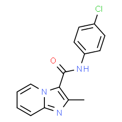 ChemSpider 2D Image | N-(4-Chlorophenyl)-2-methylimidazo[1,2-a]pyridine-3-carboxamide | C15H12ClN3O