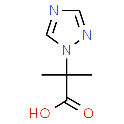 ChemSpider 2D Image | 2-methyl-2-(1,2,4-triazol-1-yl)propanoic acid | C6H9N3O2