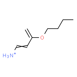 ChemSpider 2D Image | 3-Butoxy-1,3-butadien-1-aminium | C8H16NO