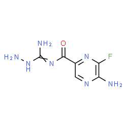 ChemSpider 2D Image | 3,5-Diamino-6-fluoro-2-pyrazinoylguanidine | C6H8FN7O