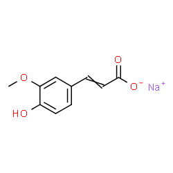 ChemSpider 2D Image | Sodium Ferulate | C10H9NaO4