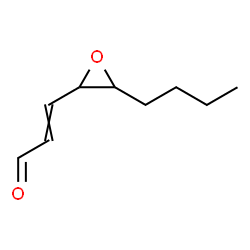 ChemSpider 2D Image | trans-4,5-Epoxy-(E)-nonenal | C9H14O2