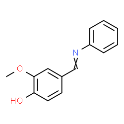 ChemSpider 2D Image | N-Vanillylidene aniline | C14H13NO2