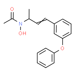 ChemSpider 2D Image | N-Hydroxy-N-[4-(3-phenoxyphenyl)-3-buten-2-yl]acetamide | C18H19NO3