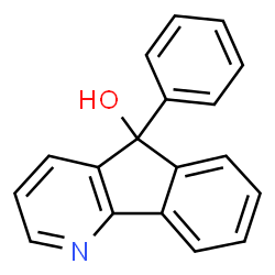 ChemSpider 2D Image | 5-Phenyl-5H-indeno[1,2-b]pyridin-5-ol | C18H13NO