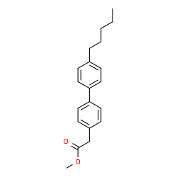 ChemSpider 2D Image | Methyl (4'-pentyl-4-biphenylyl)acetate | C20H24O2