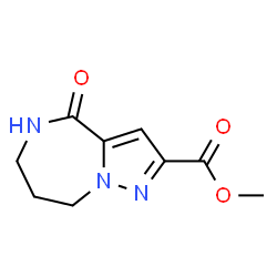 ChemSpider 2D Image | methyl 4-oxo-4H,5H,6H,7H,8H-pyrazolo[1,5-a][1,4]diazepine-2-carboxylate | C9H11N3O3