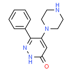 ChemSpider 2D Image | 6-Phenyl-5-piperazino-3(2H)-pyridazinone | C14H16N4O