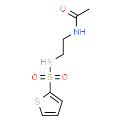 ChemSpider 2D Image | N-{2-[(2-Thienylsulfonyl)amino]ethyl}acetamide | C8H12N2O3S2