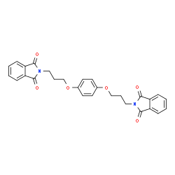 ChemSpider 2D Image | 2,2'-[1,4-Phenylenebis(oxy-3,1-propanediyl)]bis(1H-isoindole-1,3(2H)-dione) | C28H24N2O6