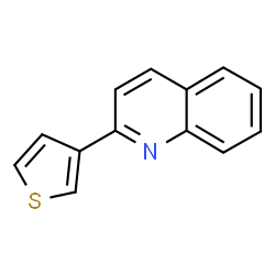 ChemSpider 2D Image | 2-(3-Thienyl)quinoline | C13H9NS