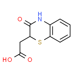 ChemSpider 2D Image | 2-Carboxymethyl-2H-1,4-benzothiazin-3(4H)-one | C10H9NO3S