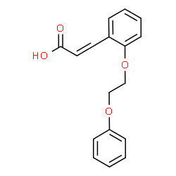 ChemSpider 2D Image | 3-[2-(2-Phenoxyethoxy)phenyl]acrylic acid | C17H16O4
