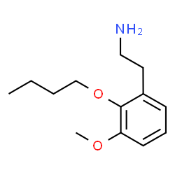 ChemSpider 2D Image | 2-(2-Butoxy-3-methoxyphenyl)ethanamine | C13H21NO2