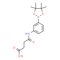 ChemSpider 2D Image | 4-Oxo-4-{[3-(4,4,5,5-tetramethyl-1,3,2-dioxaborolan-2-yl)phenyl]amino}butanoic acid | C16H22BNO5