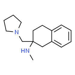 ChemSpider 2D Image | N-Methyl-2-(1-pyrrolidinylmethyl)-1,2,3,4-tetrahydro-2-naphthalenamine | C16H24N2