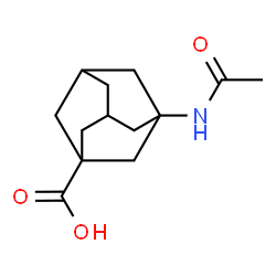 ChemSpider 2D Image | 3-Acetamido-1-adamantanecarboxylic acid | C13H19NO3