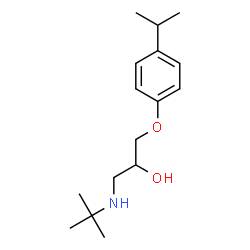 ChemSpider 2D Image | 1-(tert-Butylamino)-3-(4-isopropylphenoxy)propan-2-ol | C16H27NO2