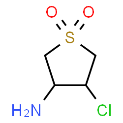 ChemSpider 2D Image | 3-amino-4-chloro-1??-thiolane-1,1-dione | C4H8ClNO2S