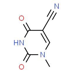 ChemSpider 2D Image | 1,2,3,4-Tetrahydro-1-methyl-2,4-dioxo-5-pyrimidinecarbonitrile | C6H5N3O2
