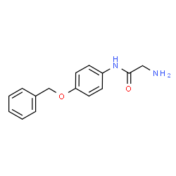 ChemSpider 2D Image | N-[4-(Benzyloxy)phenyl]glycinamide | C15H16N2O2