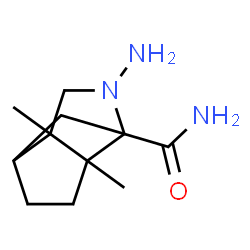 ChemSpider 2D Image | 4-Amino-6,7-dimethyl-4-azatricyclo[4.3.0.0~3,7~]nonane-3-carboxamide | C11H19N3O