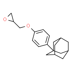 ChemSpider 2D Image | 2-{[4-(Adamantan-1-yl)phenoxy]methyl}oxirane | C19H24O2