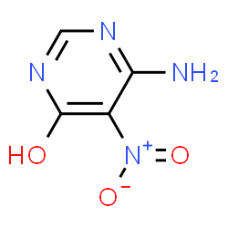 ChemSpider 2D Image | 6-Amino-5-nitropyrimidin-4-ol | C4H4N4O3