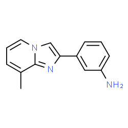 ChemSpider 2D Image | 3-(8-Methylimidazo[1,2-a]pyridin-2-yl)aniline | C14H13N3