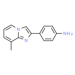 ChemSpider 2D Image | 4-(8-Methylimidazo[1,2-a]pyridin-2-yl)aniline | C14H13N3