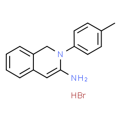 ChemSpider 2D Image | 2-(4-Methylphenyl)-1,2-dihydro-3-isoquinolinamine hydrobromide (1:1) | C16H17BrN2