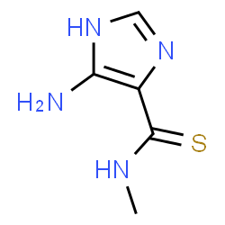 ChemSpider 2D Image | 4-Amino-N-methyl-1H-imidazole-5-carbothioamide | C5H8N4S