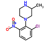 InChI=1/C11H14ClN3O2/c1-8-7-14(6-5-13-8)11-9(12)3-2-4-10(11)15(16)17/h2-4,8,13H,5-7H2,1H3