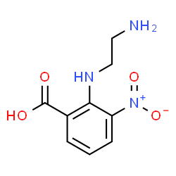 ChemSpider 2D Image | 2[(2-Aminoethyl)amino]-3-nitrobenzoic acid | C9H11N3O4
