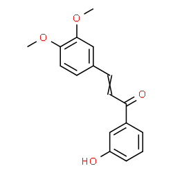 ChemSpider 2D Image | 3-(3,4-Dimethoxyphenyl)-1-(3-hydroxyphenyl)-2-propen-1-one | C17H16O4