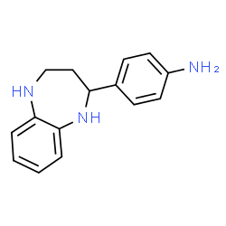 ChemSpider 2D Image | 4-(2,3,4,5-Tetrahydro-1H-1,5-benzodiazepin-2-yl)anilin | C15H17N3