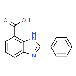 ChemSpider 2D Image | 2-Phenylbenzimidazole-4-carboxylic acid | C14H10N2O2