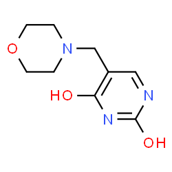 ChemSpider 2D Image | 5-(4-Morpholinylmethyl)-2,4(1H,3H)-pyrimidinedione | C9H13N3O3