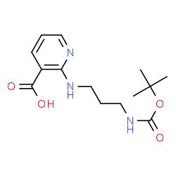 ChemSpider 2D Image | 2-(3-tert-Butoxycarbonylamino-propylamino)-nicotinic acid | C14H21N3O4