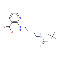 ChemSpider 2D Image | 2-(4-Tert-Butoxycarbonylamino-butylamino)-nicotinic acid | C15H23N3O4