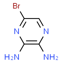 ChemSpider 2D Image | 5-Brom-2,3-pyrazindiamin | C4H5BrN4