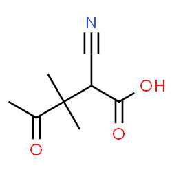 ChemSpider 2D Image | 2-Cyano-3,3-dimethyl-4-oxopentanoic acid | C8H11NO3
