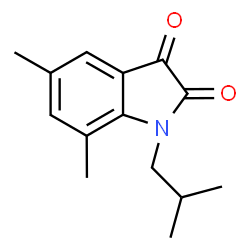 ChemSpider 2D Image | 1-Isobutyl-5,7-dimethyl-1H-indole-2,3-dione | C14H17NO2