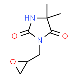 ChemSpider 2D Image | 5,5-Dimethyl-3-(2-oxiranylmethyl)-2,4-imidazolidinedione | C8H12N2O3