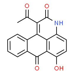 ChemSpider 2D Image | 1-Acetyl-6-hydroxy-3H-naphtho[1,2,3-de]quinoline-2,7-dione | C18H11NO4
