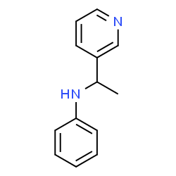 ChemSpider 2D Image | N-[1-(3-Pyridinyl)ethyl]aniline | C13H14N2