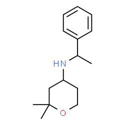ChemSpider 2D Image | 2,2-dimethyl-N-(1-phenylethyl)oxan-4-amine | C15H23NO