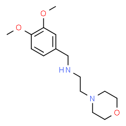ChemSpider 2D Image | N-(3,4-Dimethoxybenzyl)-2-(4-morpholinyl)ethanamine | C15H24N2O3