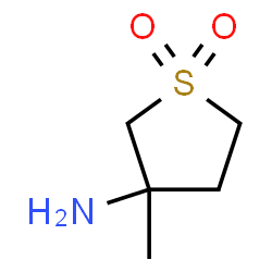 ChemSpider 2D Image | 3-methyl-1,1-dioxidotetrahydrothien-3-ylamine | C5H11NO2S