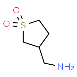 ChemSpider 2D Image | 3-(aminomethyl)-1$l^{6}-thiolane-1,1-dione | C5H11NO2S